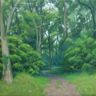 &#039;Radley Wood&#039;  oil on canvas