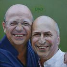 &#039;Brothers&#039;  oil on canvas 12&quot;x12&quot;x1.5&quot; private collection (commission)