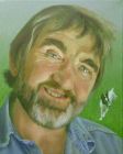 &#039;Andy Sivewright and Bertie&#039; oil on canvas 8&quot; x 10&quot;